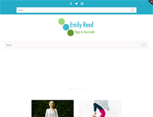 Tablet Screenshot of emilyreedyoga.com